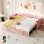 Upholstered Velvet Daybed with Trundle Bed-267145372