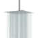 16-Inch Square Rain Showerhead Stainless Steel Large Ultra Thin Showerhead Only