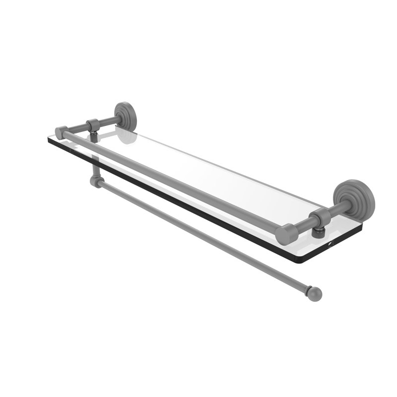 Tablette avec porte-serviettes Beresford, Gris mat