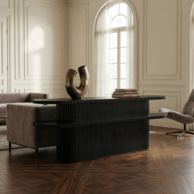 Parker Console, Hand Rubbed Black