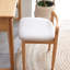 Banc carré en chêne naturel pour le maquillage dans la chambre à coucher et la salle à manger, aux contours doux et fonctionnel, au design simple, pouvant supporter 300 lb, 14,43 de largeur, 7,66 lb de poids de produit
