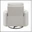 Fauteuil inclinable et pivotant en similicuir gris Sagen avec pivot, alliant confort et style pour une vie moderne