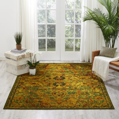 Tapis oriental vert Gaspard