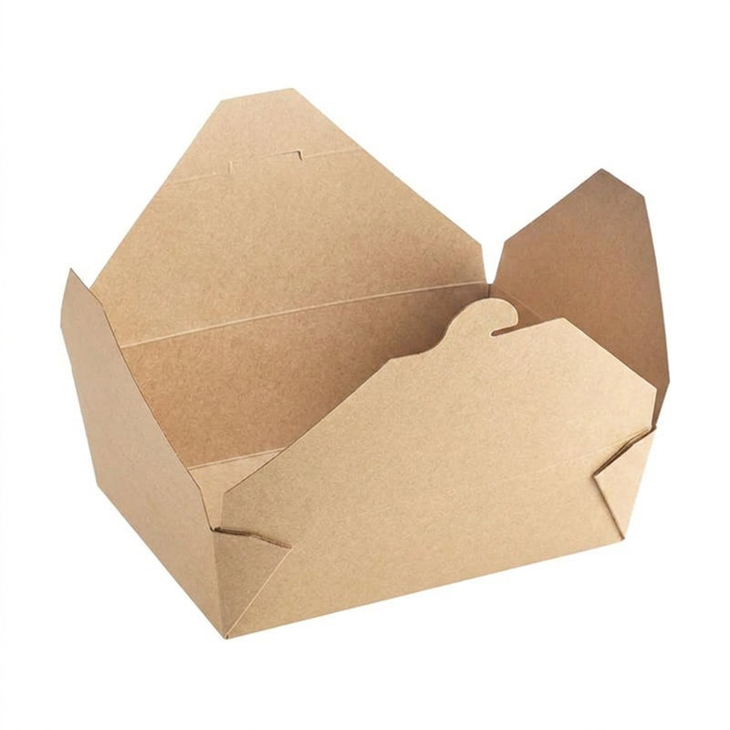 Contenant en papier kraft plié n° 3 de 61 oz - 200 contenants, 14" L x 14" W x 12.5" H