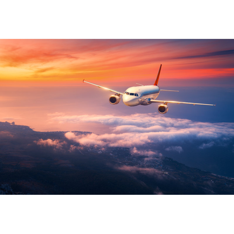 Gilstrap Passenger Airplane - Wrapped Canvas Print, 51cm H x 76cm W x 3.8cm D