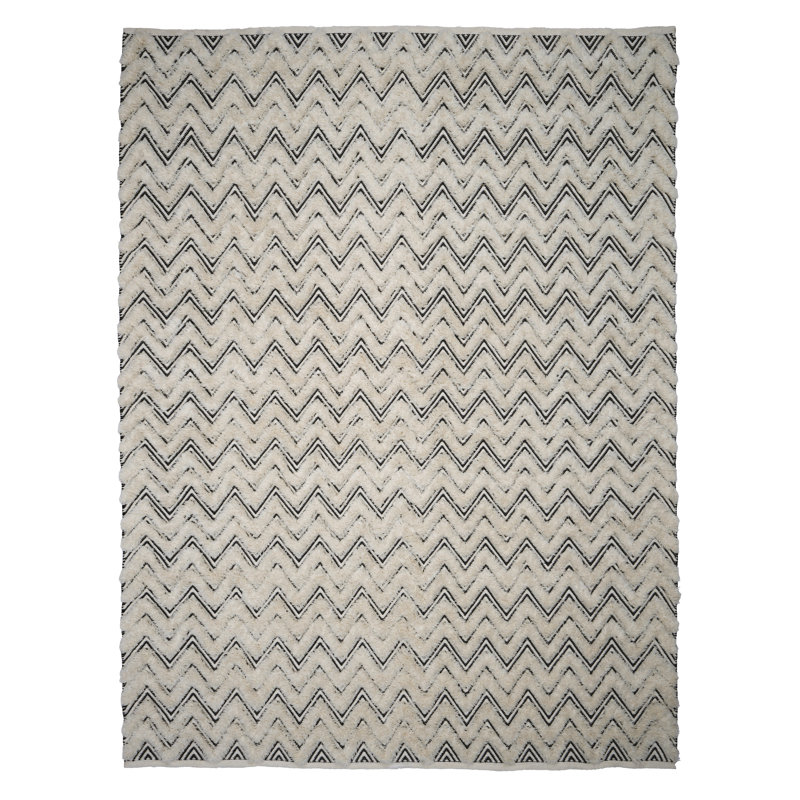Emhouse Wool Moroccan Indoor Rug, Rectangle 3' x 5'