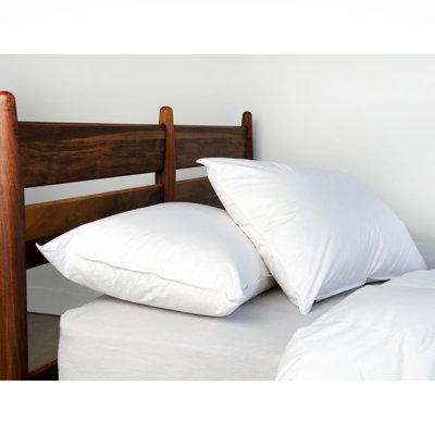 2 Pack Plush White Duck Feather & Down Bed Pillow