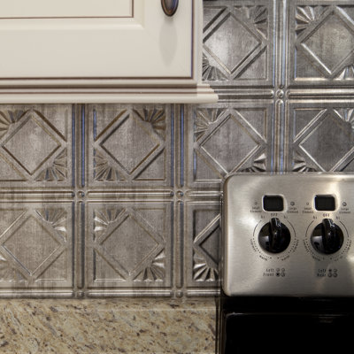 FASÄDE Traditional Style/Pattern 4 Decorative Vinyl Backsplash 15 sq ft Kit