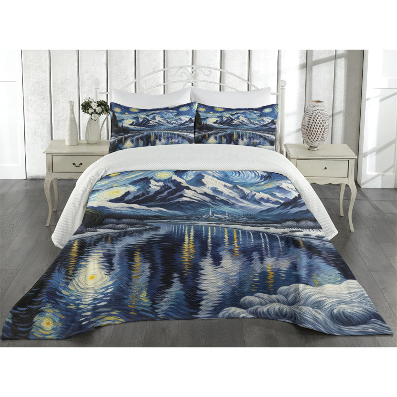 Polyester Coverlet, Queen Coverlet + 2 Standard Shams
