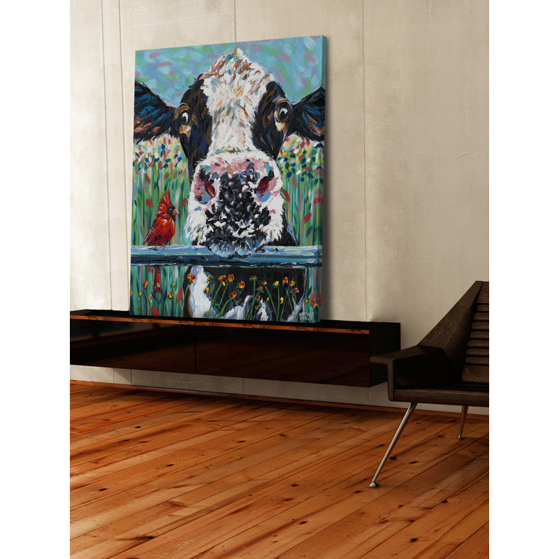 « farm colors i », reproduction de peinture sur toile tendue, H 18 po x l 12 po x P 1,5 po