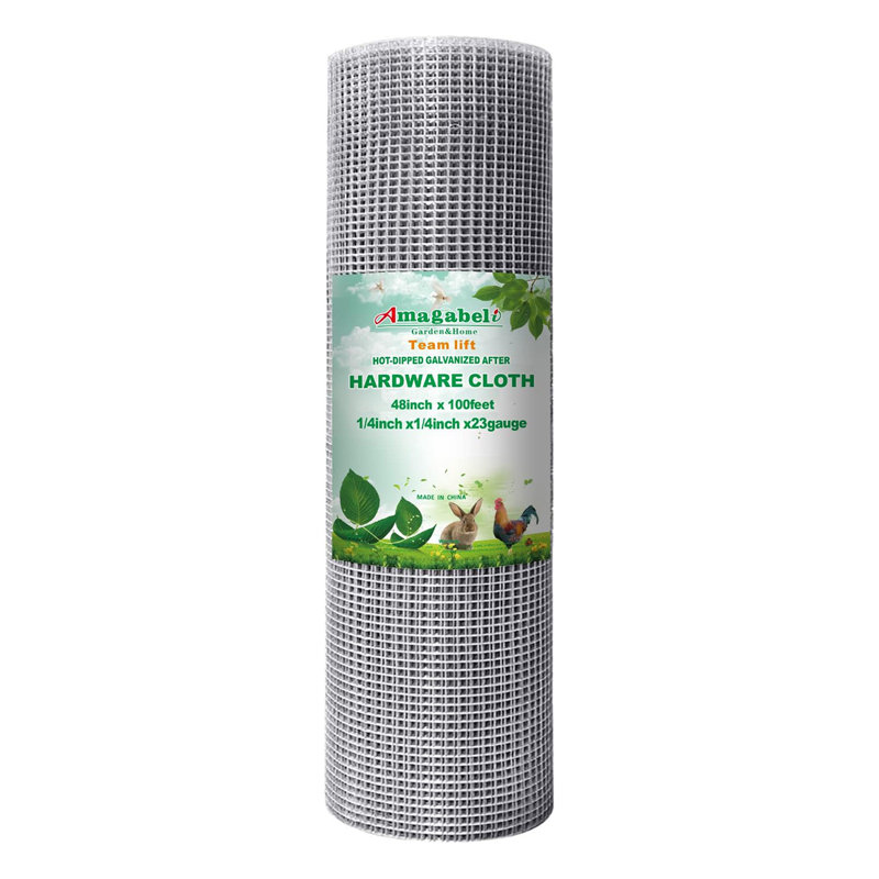 48x50 quincaillerie de tissu 1/4 de pouce carré de treillis galvanisé soudé en treillis de clôture pour jardin