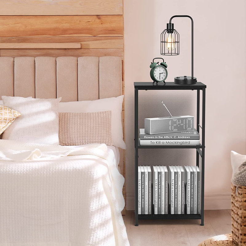 31.7'' H Media Shelves, Black