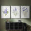 Lilas botanique délicat - Toile tendue avec châssis sur mesure - 3 pièces-586381240-586381241
