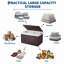 Panier de rangement en osier 160L avec couvercle, grande boîte à couvertures en rotin pour placard à linge-742184124