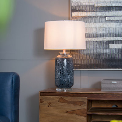 Lampe de table en verre Ellis D16,9 po x H 28 po
