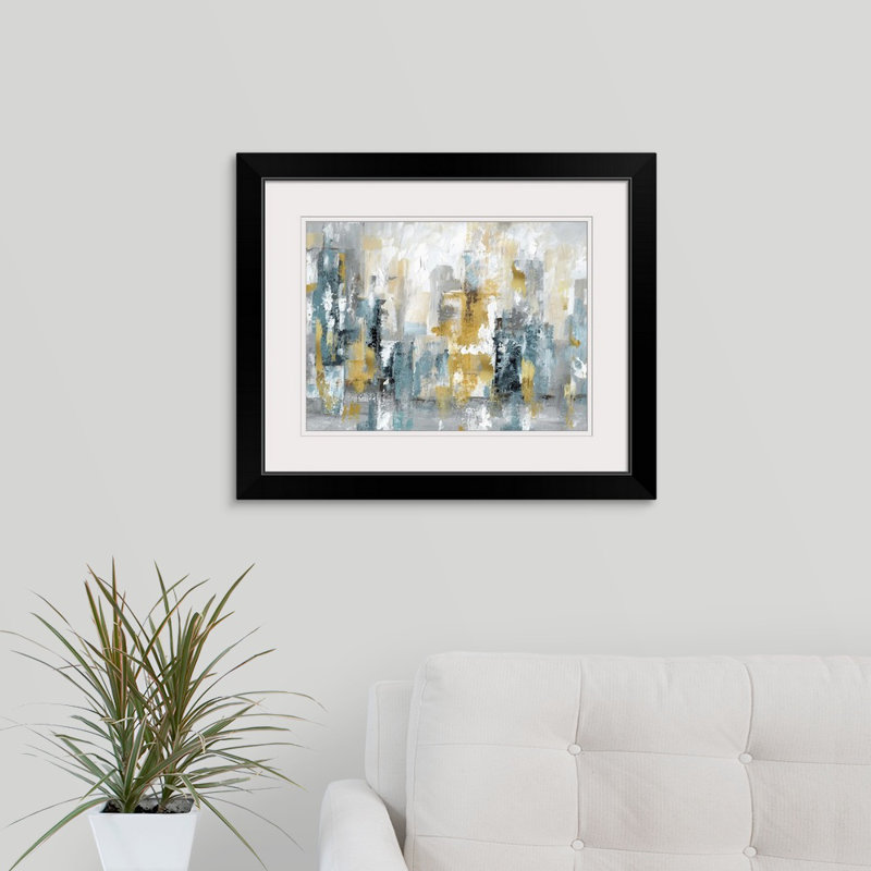 « City Views II », impression, H 20 po x l 24 po x P 1 po, Impression encadrée, Noir