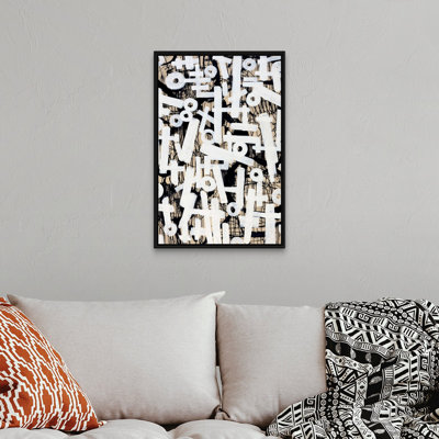 Reproduction d’art sur toile, "brutal shorthand I" par Joshua Schicker