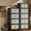 Armoire de rangement à 4 côtés latéraux rétro avec porte magnétique de 20 po Retro