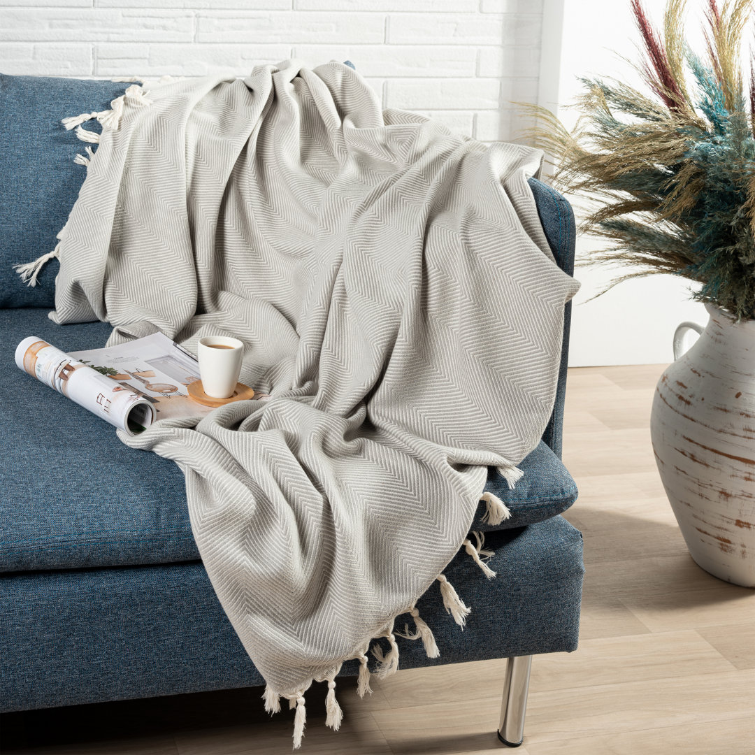 Vincenza 100% Turkish Cotton Throw Birch Lane™ 