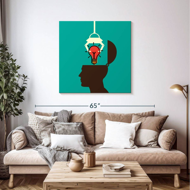 Keiri Tapping An Idea, 39" H x 39" W