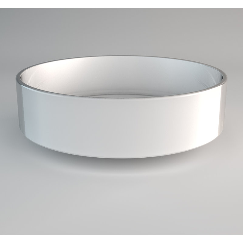 Rho 16.2'' L Bathroom Sink, Starlight White