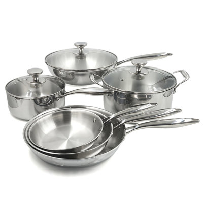 Batterie de cuisine en acier inoxydable Arma Pro Tri-ply Clad