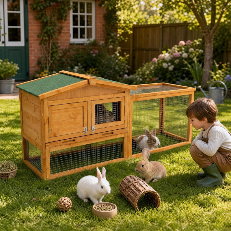 Small Animal Cage 153" W, Natural