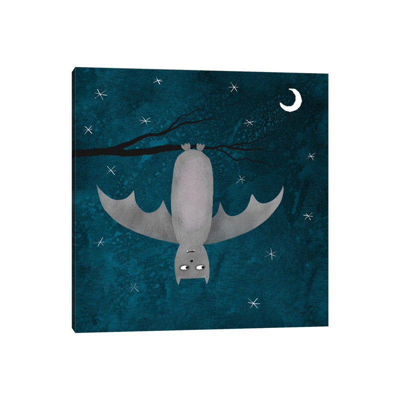 Bat 1 Piece Wrapped Canvas Wall Art, 30.48cm H x 30.48cm W