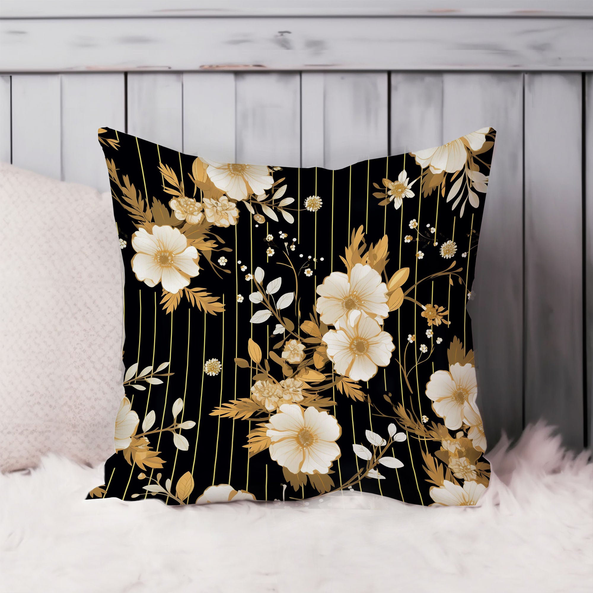 Ethereal Flower Bloom Quilted Sofa Cover NCU0HNH929