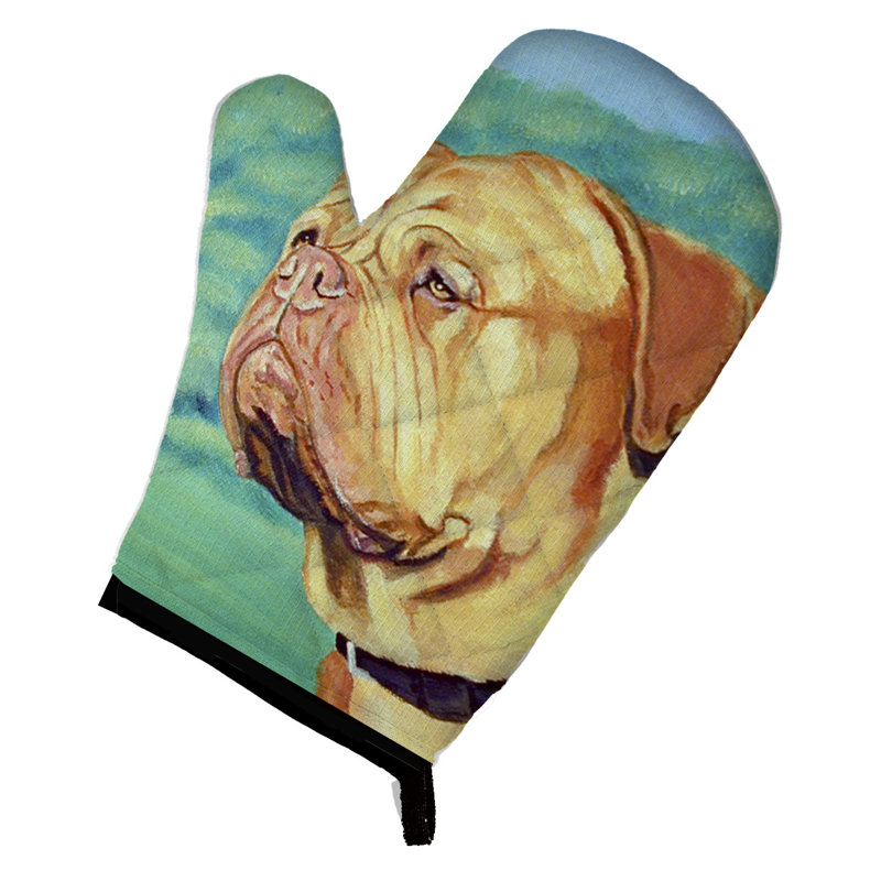 Panier à motif sur fond vert pour chien east urban home