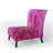 Dark Pink Abstract Flower Petals - Floral Upholstered Slipper Chair