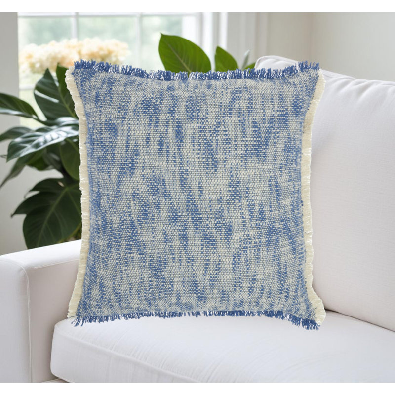  Abstract Pattern Throw Pillow, Blue
