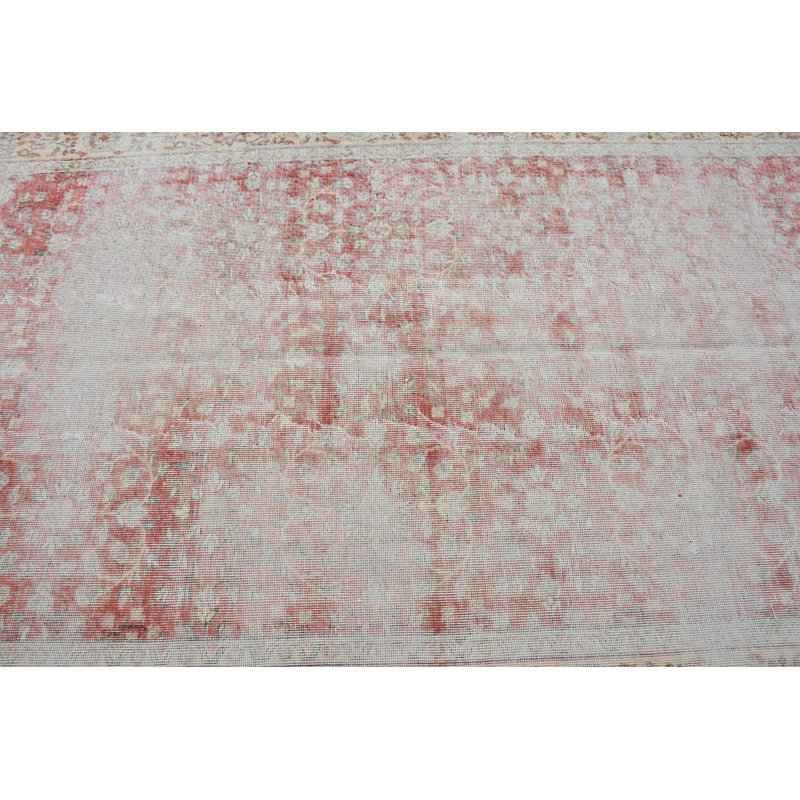 Tapis de salon, tapis rétro, tapis turc, tapis en laine beige, tapis en laine, grand tapis de 5 pi x 8,4 pi
