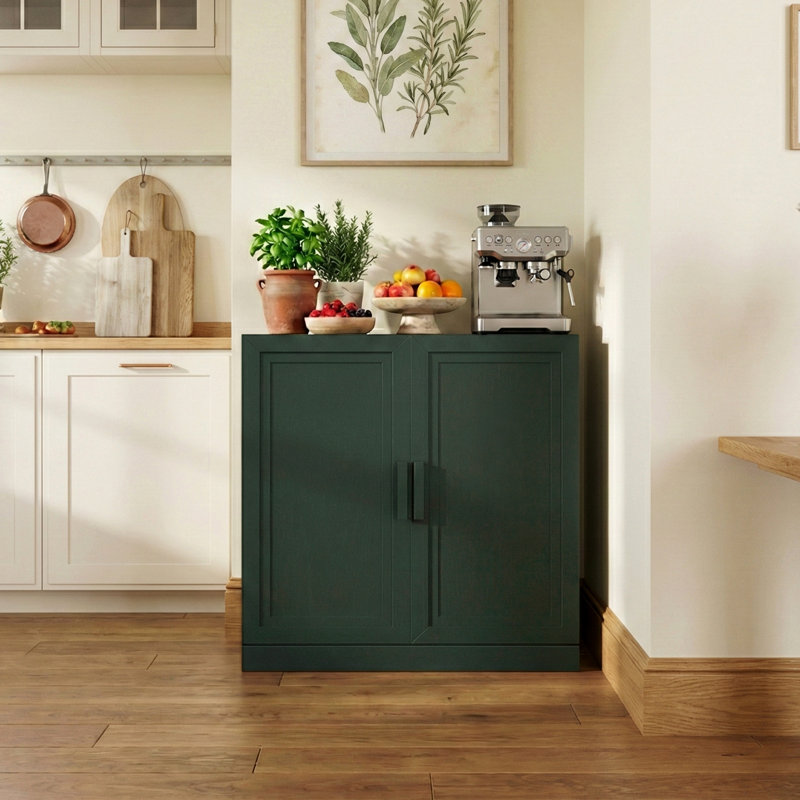Gershwin Accent Storage Cabinet, 31" H x 31" W x 16" D, Dark Green