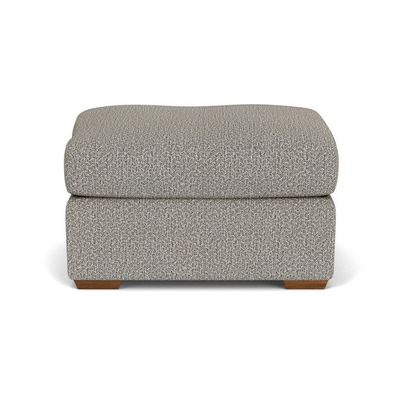 Mercado 32" Wide Square Standard Ottoman, Gray Polypropylene/Olefin