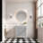 Fully Assembled 30" Grey Freestanding Single Sink Bathroom Vanity With 2 Handle Sets And Engineered Marble Top-772404893-772404894-772404889