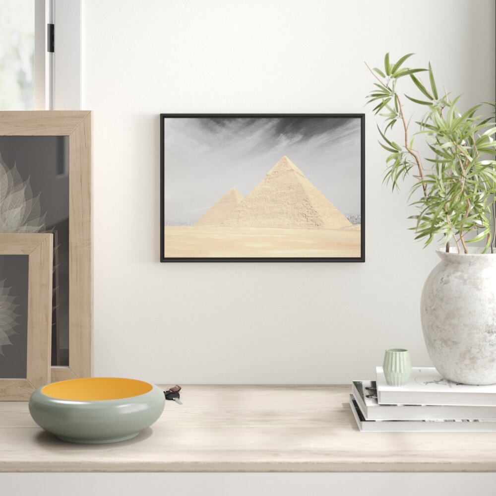 Gerahmtes Wandbild Pyramiden von Gizeh