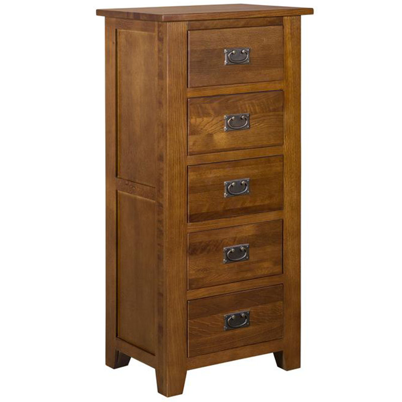 Franklin 5 Drawer 22" W Solid Wood Lingerie Chest