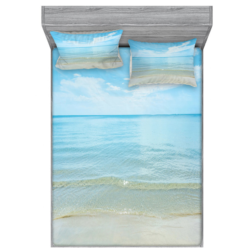 Microfiber Sheet Set, Queen Sheet Set with Fitted Sheet