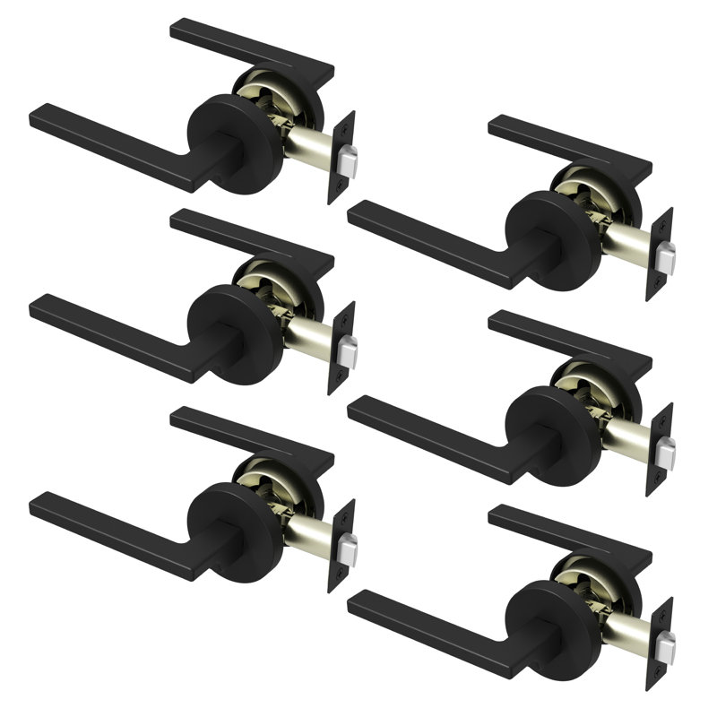 Poignée de porte Dune Design moderne dissimulé pour (Hall et garde-robe) - Style minimaliste élégant en noir mat, Noir mat