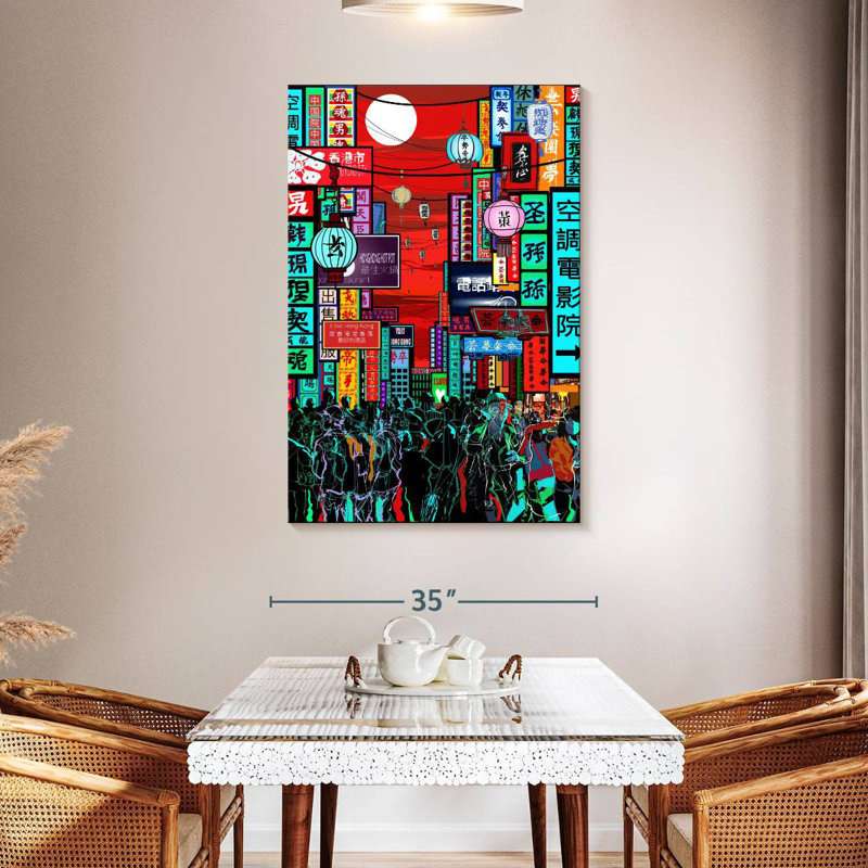 Aime Hong Kong Night, 48" H x 32" W