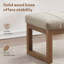 Boucle Upholstered Bench-122712869