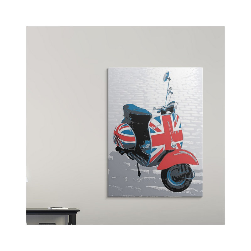 «Vespa Scooter» par Francy, impression, H 24 po x l 18 po x P 1,25 po, Toile