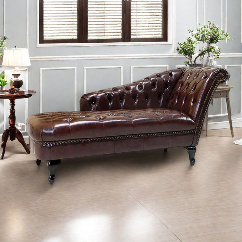 Chaise longue d'intérieur Modern Living, Orienté à droite, Café foncé