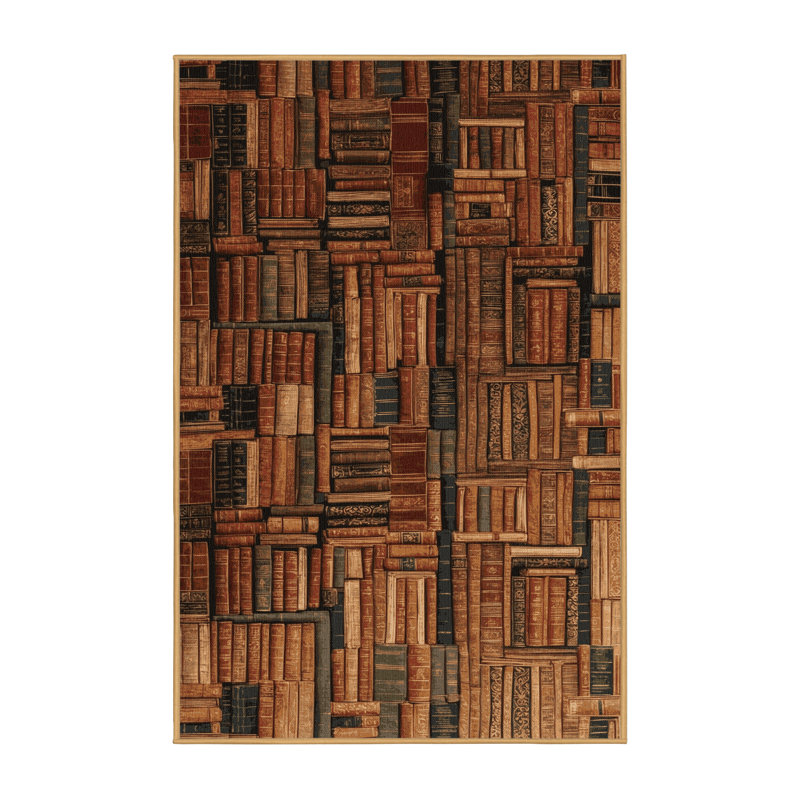 Tapis brun français lavable à la machine
