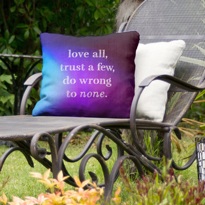 Outdoor Reversible Throw Pillow