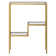 Lovett 22'' Glass Top Console Table