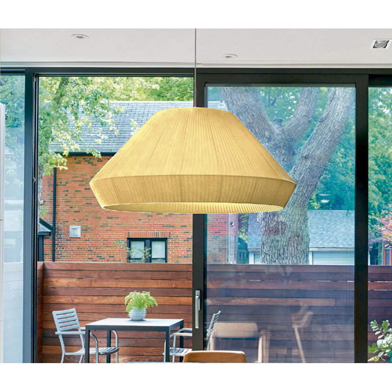 Mei 3 - Light Pendant, White Translucent Ribbon