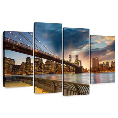 Pont de Brooklyn, soleil