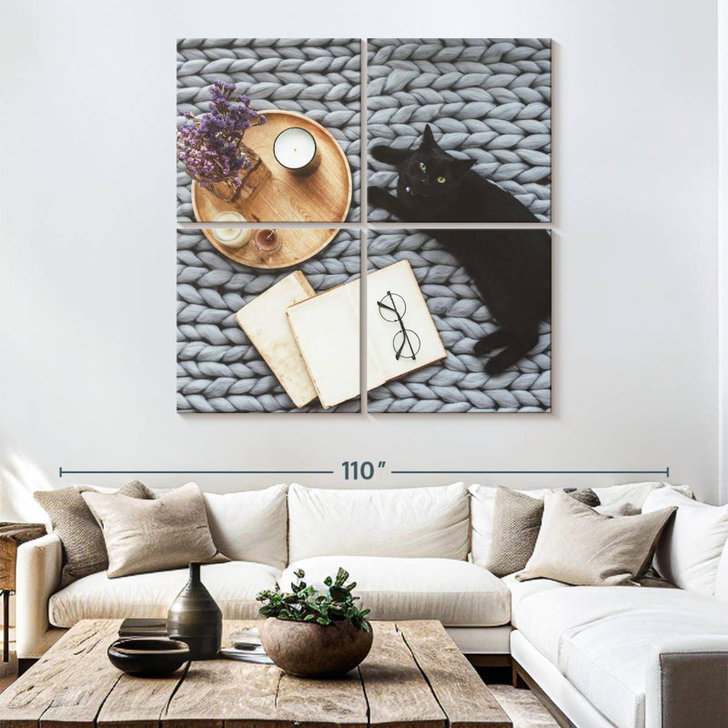 Chat moderne Brampt, H 74 po x l 74 po